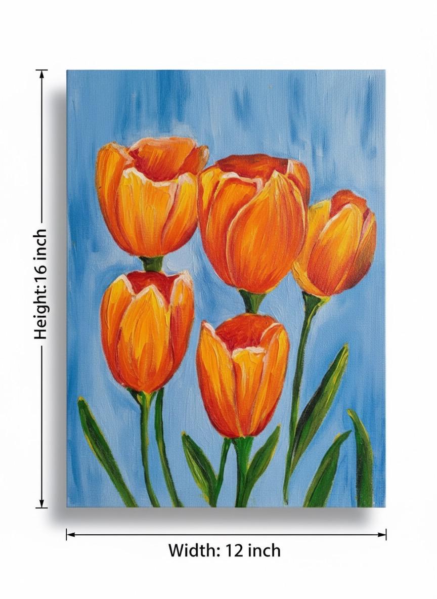 Handmade Tulips painting