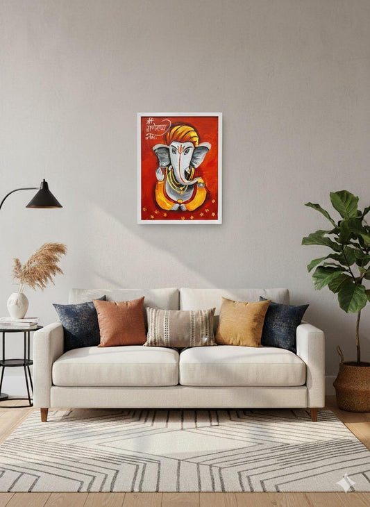 Handmade Lord Ganesha Painting