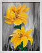 Bright Yellow Lily Flower Painting