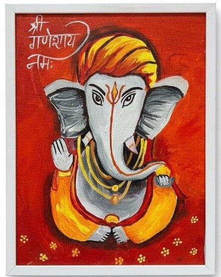 Handmade Lord Ganesha Painting
